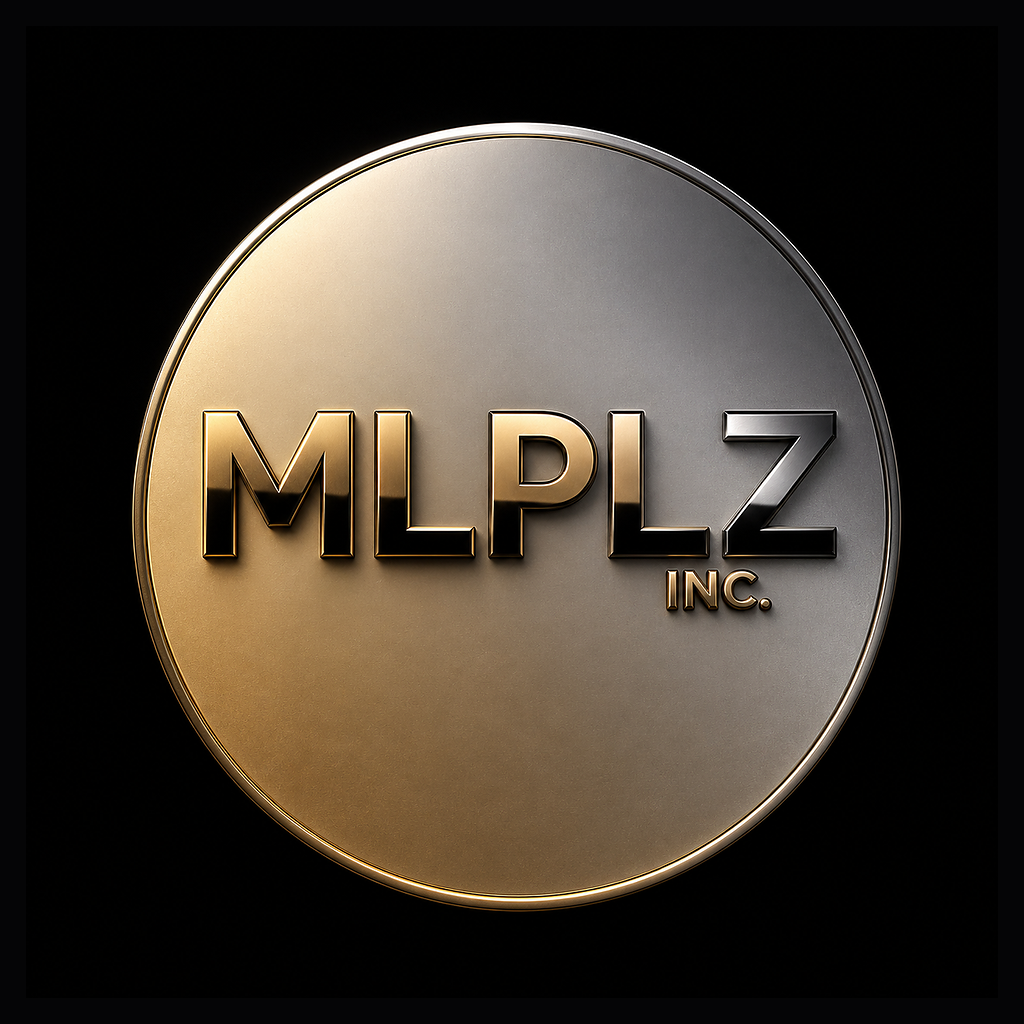 MLPLZ INC metallic badge